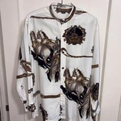 希少品☆ROYAL Padova 長袖シャツ 馬具柄 ホワイト ヴィンテージのサムネイル