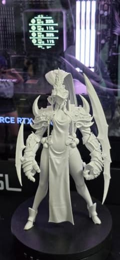 1/7 Original Figure: Empress of the Dragon's Binding - 3D Printed, Surface Treated, Ready for Painting
