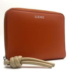未使用級○ ロエベ 折り財布 二つ折り ノット コンパクトウォレット 