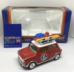 トミカダンディ　ミニクーパーレジャータイプスキーセット　青箱絶版レア美品 トミカダンディ ミニクーパーレジャータイプスキーセット 青箱絶版レア