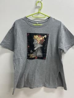 古着　花柄　ジュゼッペ・アルチンボルド　プリント グレー Tシャツのサムネイル