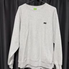 HUF メンズ クルーネック スウェット グレー Mのサムネイル