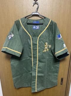 90s STARTER MLB オークランド・アスレチックス ベースボールシャツ