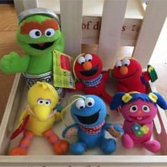 ＊Q chan様専用＊セサミストリート ふわっこパペット他 ６体のサムネイル