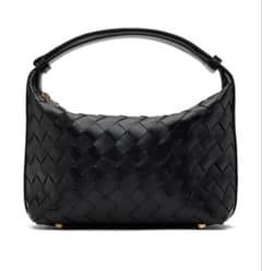 【美品】BOTTEGA VENETA / ミニWallaceバッグ　黒のサムネイル