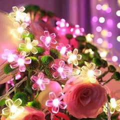 12LED 1.6M ソーラー桜 ライト電気代不要 ピンク ミニ版 ㊼ - メルカリ