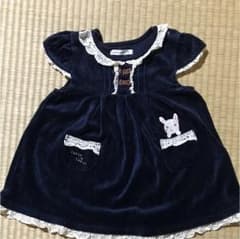 クーラクール   ベロアワンピ 95cmのサムネイル