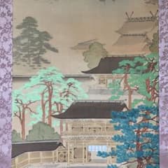 掛軸•日本画　藤原宗里　国堂合作「神光」共箱 掛軸•日本画 藤原宗里 国堂合作「神光」共箱 - メルカリ