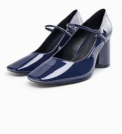 今季　新品未使用　ブロックヒールパンプス　ストラップ付き　ZARA  パンプスのサムネイル