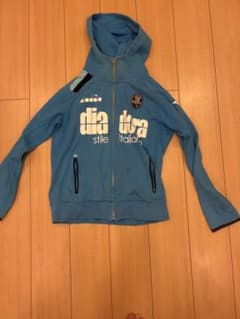 DIADORA フルジップパーカー ブルー Mサイズのサムネイル