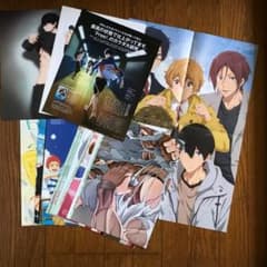 Free! 애니메이션 포스터 10장과 잡지 자르기 3장 세트