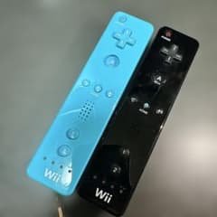 任天堂 Wii リモコン 2本セット ブルー ブラック 動作品のサムネイル