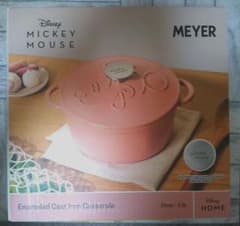 MEYER Mickey Mouse エナメル鋳鉄キャセロール 20cm Meyer ディズニー ミッキーマウス 両手鍋 20cm 2.5L 新品 箱入り