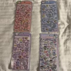 ボンボンドロップシール はぴだんぶい サンリオうるちゅるポップシール 4枚セット