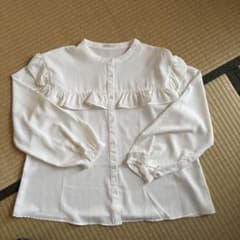 COLZA 長袖 ブラウス ホワイト Lサイズのサムネイル