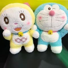 ドラえもん＆ドラミちゃんふんわりカラーBIG セット ぬいぐるみ ジャンボのサムネイル