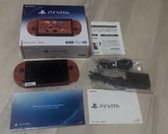 【最終値下げ‼️】PSvitaメタリックレッド電池交換済＆ソフト付きのサムネイル
