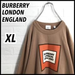 入手困難】希少XL バーバリーロンドン ティッシ期 ボックスロゴ