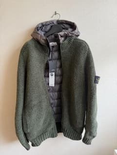 ストーンアイランド　プレジデントニット　stone ダウン　グリーン ストーンアイランド プレジデントニット stone islandダウン グリーン