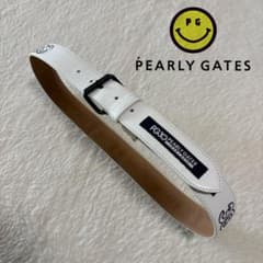 パーリーゲイツ 30周年記念限定 レザー刺繍ベルト max90cm ユニ