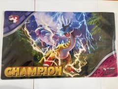 ポケモンカード　海外大会限定　プレイマット　タケルライコ　champion ポケモンカード 海外大会限定 プレイマット タケルライコ champion
