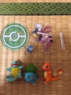 ポケモン　ヒカリ　アクリルスタンド　モンコレ　ヒトカゲ　ゼニガメ　フシギダネのサムネイル