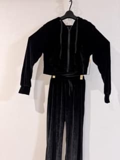 Juicy Couture セットアップ　ベロア素材　ブラック Mのサムネイル