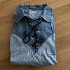 BLUE BLUE レースアップシャツのサムネイル