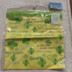 HAPPY CLOVER 巾着袋 イエロー グリーンのサムネイル