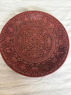 中国製プレート 茶器 中国美術 中国 剔紅 堆朱 - メルカリ