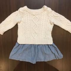 クリスタル様専用☆babyGAP ニットワンピース 90cmのサムネイル