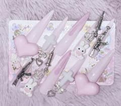 ♥ぴんく系ネイルチップ♥のサムネイル