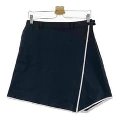LANVIN SPORT 麻混 スカート ネイビー 40 ゴルフ レディースのサムネイル