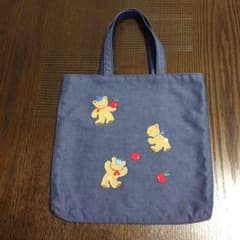 美品  ファミリア デニムバックのサムネイル