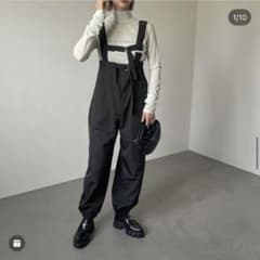 完売品CFT.パラシュートサロペットブラックBLACK試着のみ新品未使用のサムネイル