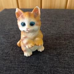 猫の置物 フィギュア 茶トラ