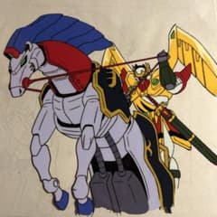 希少】 スーパービックリマン ヒロイン アムール セル画 背景セット
