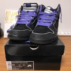 NIKE DUNK HIGH black Purple boxのサムネイル
