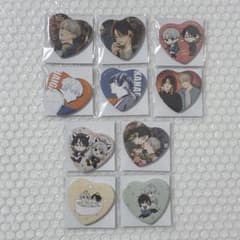 ピンクハートジャム しっけ くじメイト 缶バッジ コンプリート 10種