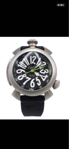 貴重品‼️GaGa Milano ダイビングチタン シルバーブラック 48 貴重品‼️GaGa Milano ダイビングチタン シルバーブラック 48