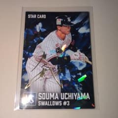 内山壮真 金箔 サインカード 東京ヤクルトスワローズ プロ野球チップス