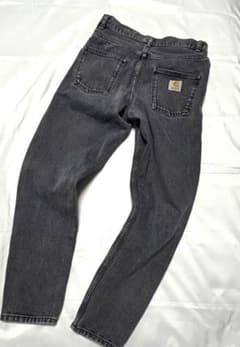カーハートWIP NEWELPANT ブラックデニム W26 ボタンフライ - メルカリ