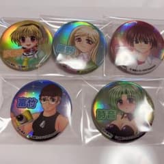 ひぐらしのなく頃に 白川郷限定缶バッジ 5種セット レナ 圭一 富竹