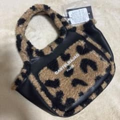 新品CASTELBAJAC レオパード柄 ボア ミニトートバッグのサムネイル