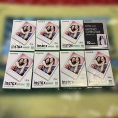 FUJIFILM instax mini インスタントフィルム　8箱セットのサムネイル