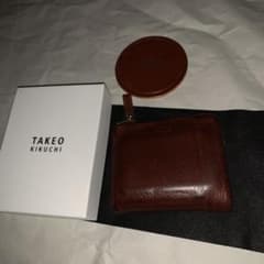 TAKEO KIKUCHI タケオキクチ　本革財布　二つ折り財布　多収納のサムネイル