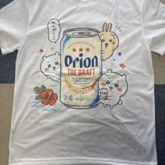치이카와 오리온 맥주 콜라보레이션 티셔츠 M 사이즈 화이트