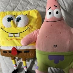 スポンジ・ボブ　ぷっくりフェイスBIGぬいぐるみ スポンジボブ＆パトリック　2種