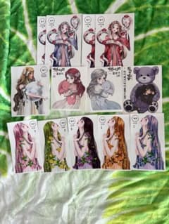 イラスト付きシール 12枚セットのサムネイル