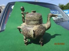 古銅　中国銅器　漢銅器写し　鳥型　時代物　飾り物　置物　珍品 古銅 中国銅器 漢銅器写し 鳥型 時代物 飾り物 置物 珍品 - メルカリ